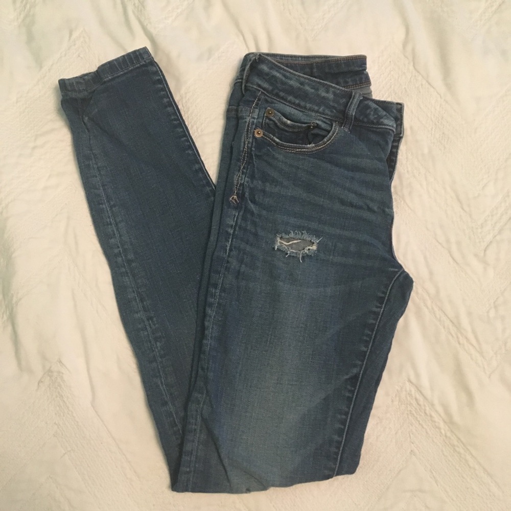 Zara distress skinny jeans size 4